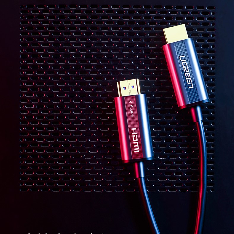 Cáp HDMI Ugreen 2.0 sợi quang 30m hỗ trợ 4K60Hz 50217