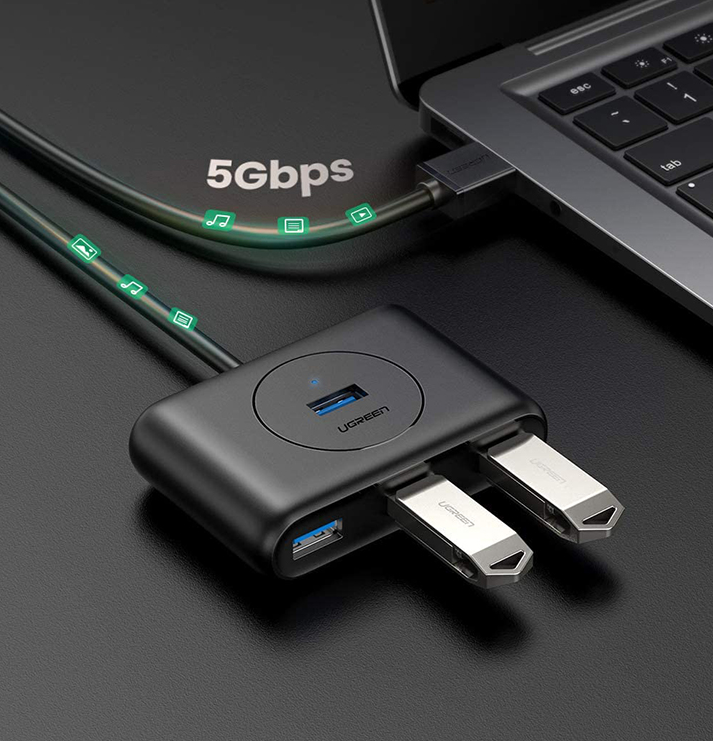 Bộ chia cổng Ugreen - 1 cổng USB 3.0 ra 4 cổng USB 3.0 20290