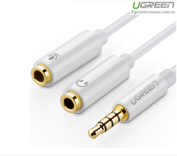 Cáp âm thanh Ugreen chia mic và audio 10789