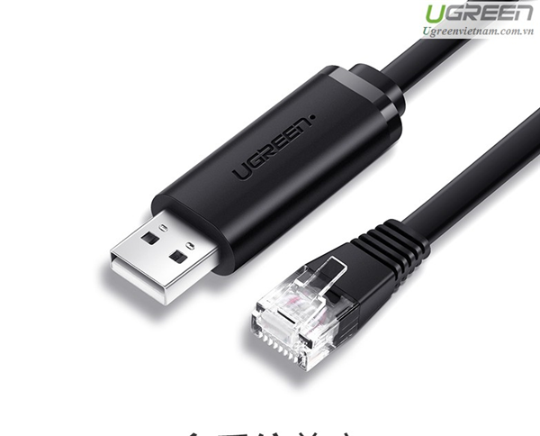 Cáp lập trình Ugreen Console USB to RJ45 FTDI 50773