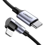 Cáp USB TypeC sang Lightning góc 90 dài 1m Ugreen 60763