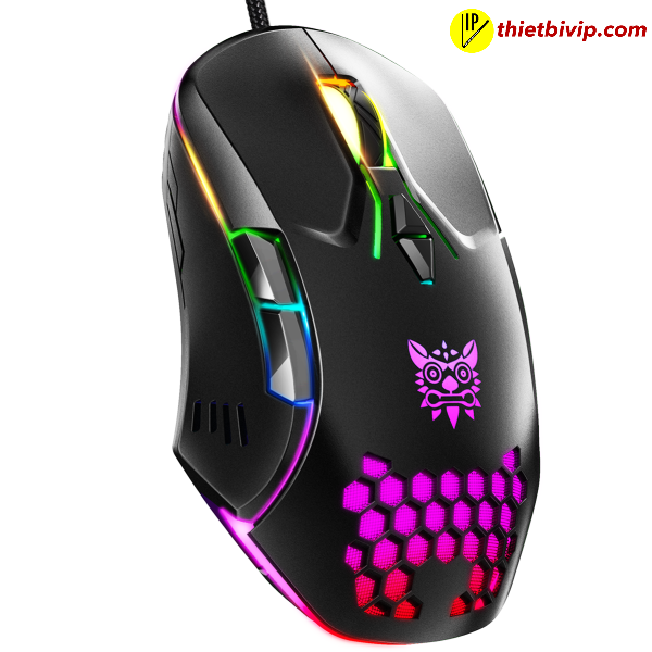 Chuột Chơi Game Có Dây ONIKUMA CW902 - Đen, Có Ánh Sáng RGB Đầy Màu Sắc Cho Laptop/PC - Hàng Chính Hãng